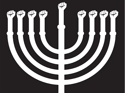 #ChanukahAction Signage activism blacklivesmatter chanukah fist hanukkah jewish jews judaism justice protest