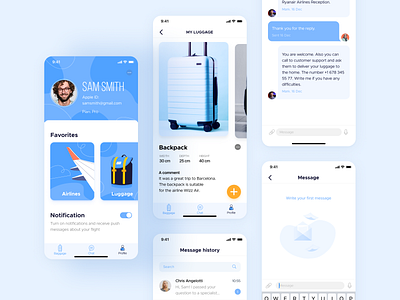 Control your baggage by Oksana Pshenyak on Dribbble