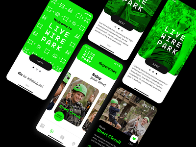 Lifewirepark adventure design mobile app mobile app design park product design ui ux