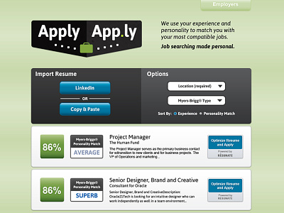 Apply Screen interface user experience user interface web design