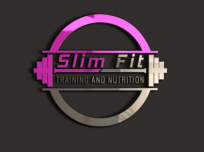 Slim fitness custom logo fitness logo gym and fitness logo gym and sports logo gym logo health logo logo logo design primwork355 sports logo