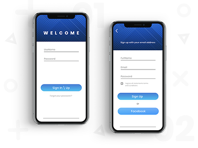 Daily 01 - Sign up/in app dailyui sign ui up