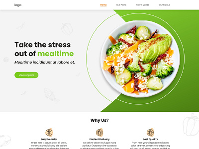 Food UI Design branding graphic design ui website websitedesign