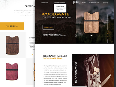 Wood Mate ecommerce website landing page redesign ui design unique design ux ui design website design wood products