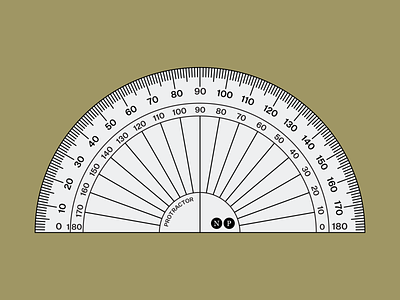 Protractor design graphic graphic design graphicdesign illustration rulers rules vector vector illustration