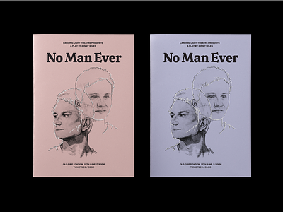 No Man Ever design drawing graphic design illustration poster print design theatre typography