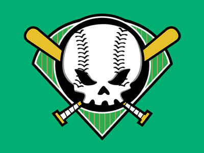 Skull Baseball baseball logo skull sports tshirt