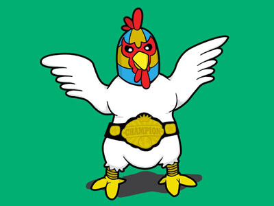 Fighting Chicken chicken funny illustration tee tshirt