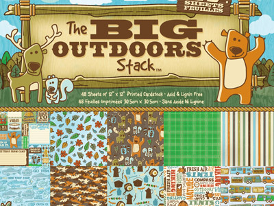 Big Outdoors brown cartoon illustration old outdoors