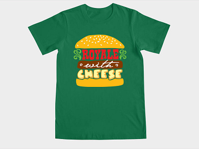 Royale with Cheese burger pop culture royale threadless tshirt