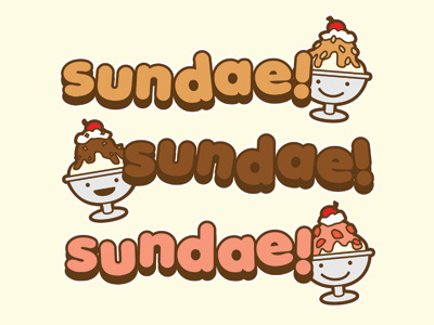 Sundae Sundae Sundae art food ice cream illustration sundae