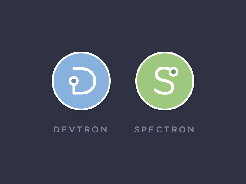 Devtron + Spectron electronjs logo