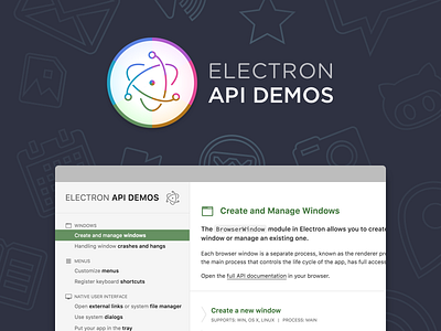 Electron API Demos