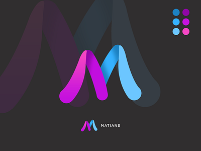 "M" Letter Logo Design adobe photoshop brand logo design create logo gradient color gradient logo graphic design letter logo lettermark logo logo design minimalist logo modern logo monogram logo