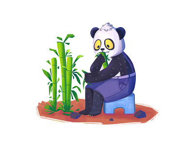 PANDA animal animal art character children illustration illustration