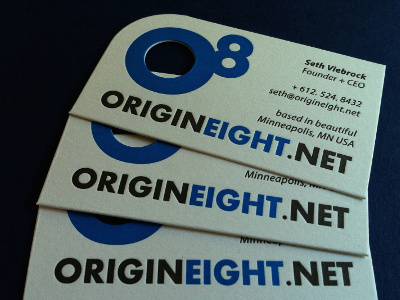 Origin Eight business card design
