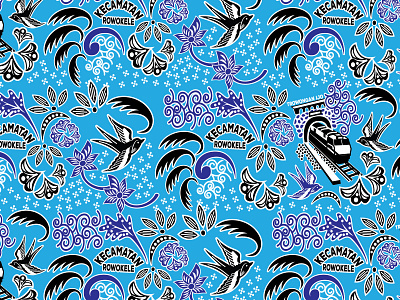 Rowokele 01 batik illustration pattern plant plant based