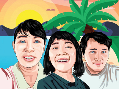 Asmara 01 01 artist face vector family illustration people tracing