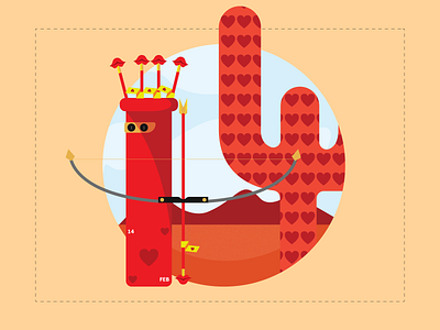 Weekly WarmUp: Happy Valentine's Day design dribbble illustration love