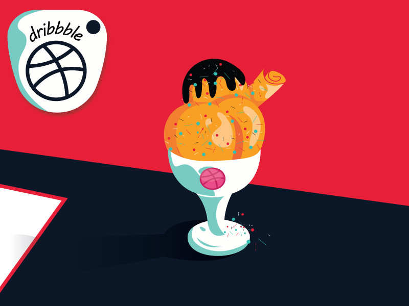 Hello Dribbble! dribbble first draft illustrator ai vector design illustration