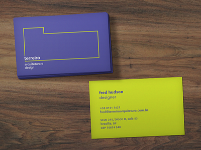 Terreiro architecture branding brasilia business card design identity logo tiago ferreira