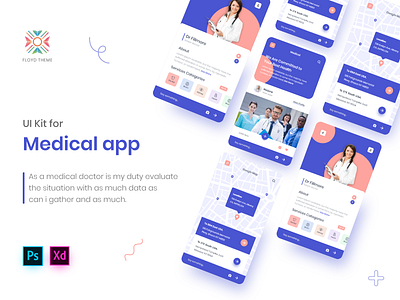 Medical - Mobile App UI Kit