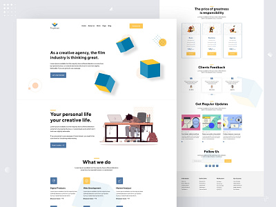 Creative Agency Landing Page agency business concept creative agency design landing page ui ux website