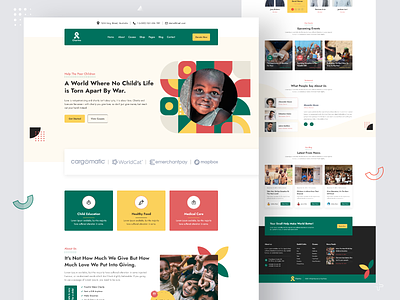 Charity & Donation Template charity design donation landing page template uiux webdesign website