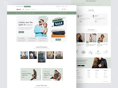 Bajar – ECommerce Template ecommerce fashion graphic design template ui ux website template