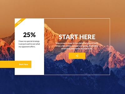 Mountains design design ui ux website