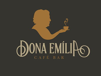 DONA EMÍLIA branding cafeteria coffeeshop design dribbble icon logo typography vector