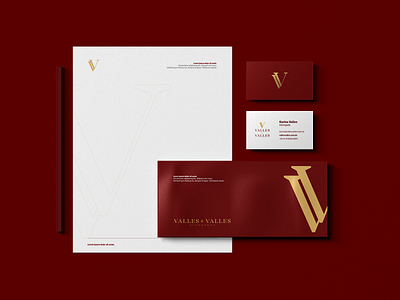 Valles & Valles branding design dribbble graphic design logo stationary