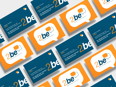 2BE branding businesscard card design dribbble logo