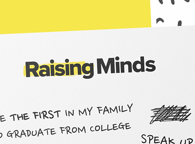 Minds Matter SF "Raising Minds" Campaign Logo Design branding design graphic design logo typography vector