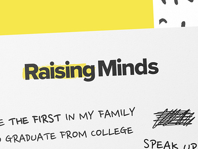 Minds Matter SF "Raising Minds" Campaign Logo Design