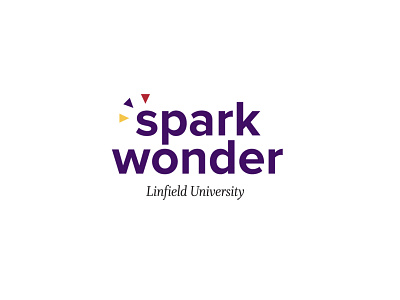 Linfield University Spark Wonder Campaign Identity branding design graphic design icon identity logo typography vector