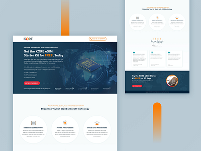 eSIM Starter Kit LP branding conversion design cro graphic design landing page layout marketing campaign saas saas landing page software ui. ux design web design