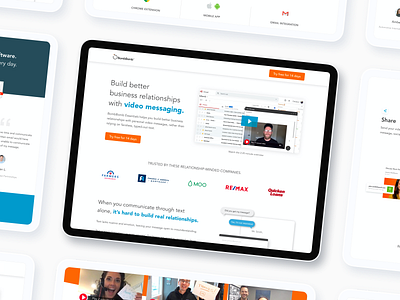 Video Messaging Software LP branding conversion design cro graphic design landing design landing page landing page design landingpage layout marketing marketing campaign marketing collateral minimal modern neumorphism ui. uiux ux design web design