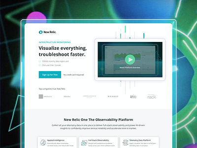 Observability Platform Landing Page