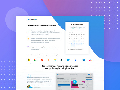 Process Automation Software Landing Page conversion design cro design graphic design landing page layout saas saas landing page ui. ux design