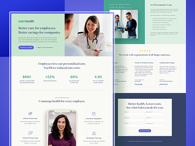 Employee Healthcare Landing Page