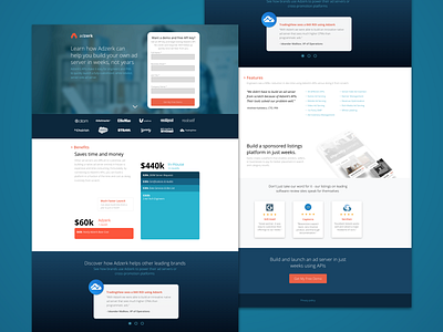 Adzerk conversion design cro demo graphic design landing page layout software ui. ux design web design