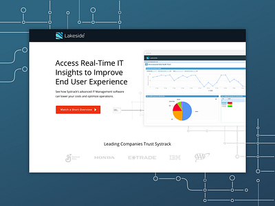 Lakeside SysTrack - Landing Page branding conversion design cro demo graphic design landing page layout marketing marketing agency marketing campaign marketing design software ui. ux design web web design website