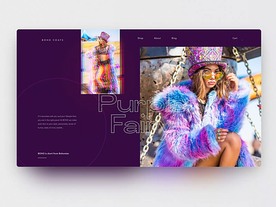 Prism parallax main page — Daily Inspiration 30 adobe xd animation chromatic clean colorful daily inspire e commerce grid grid design grid layout interaction minimalistic parallax prism ui interaction web