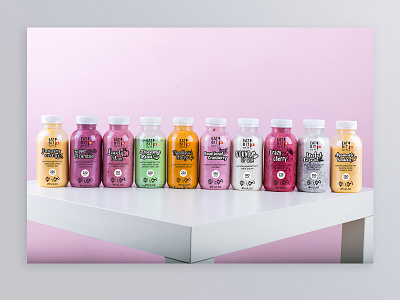 Health food. Smoothie design packaging