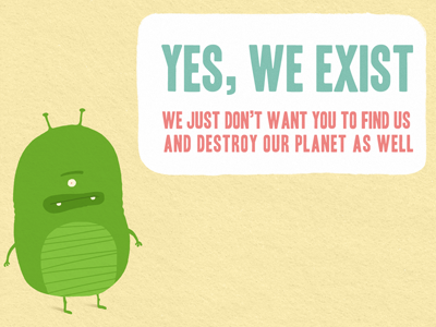 Yes, we exist alien illustration planet