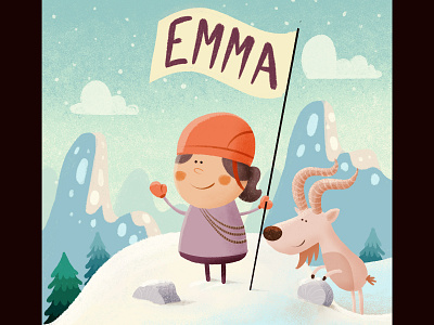 Emma goat mountain mountaineer procreate snow