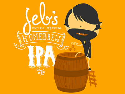 Jeb's extra special homebrew IPA cartoon homebrew homebrewing hops ipa
