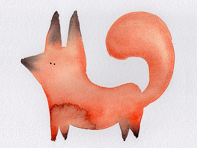 Fox aquarel fox