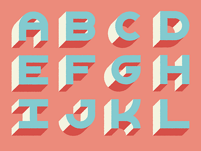 alphabet 1 - WIP 3d abc alphabet lettering type